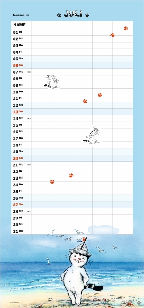 Bild: 9783756405770 | Jacob Familienplaner für Katzenliebhaber 2025 | Sven Hartmann | 15 S.