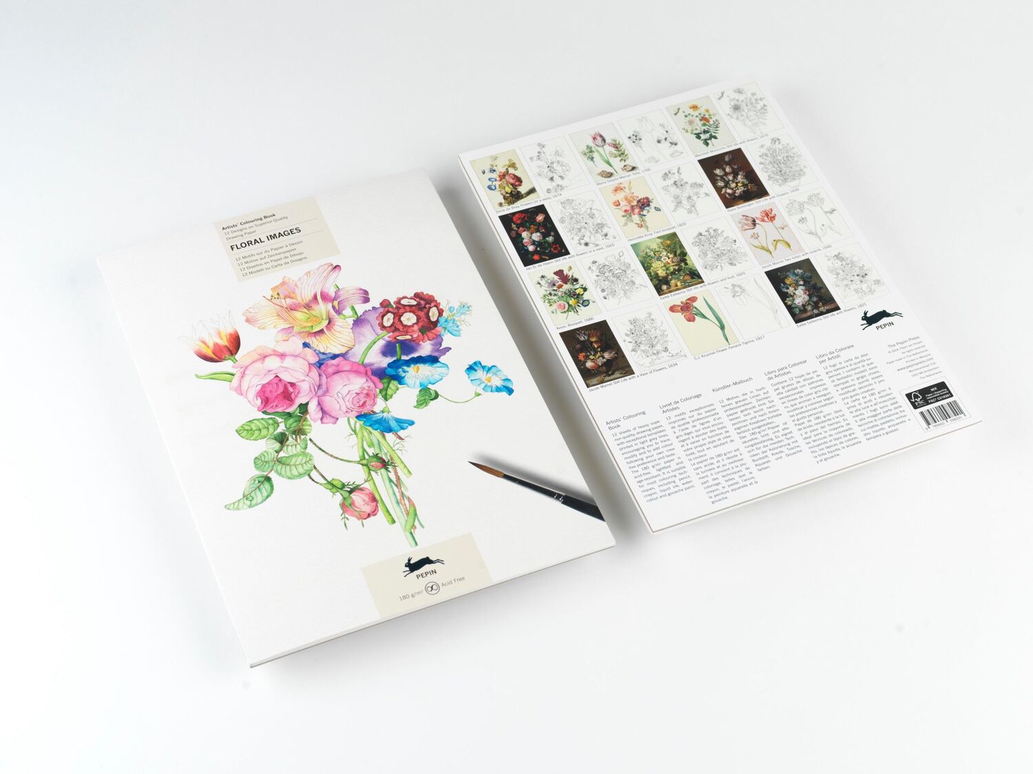 Cover: 9789460098291 | Floral Images | Artists' Colouring Book | Pepin Van Roojen | Buch