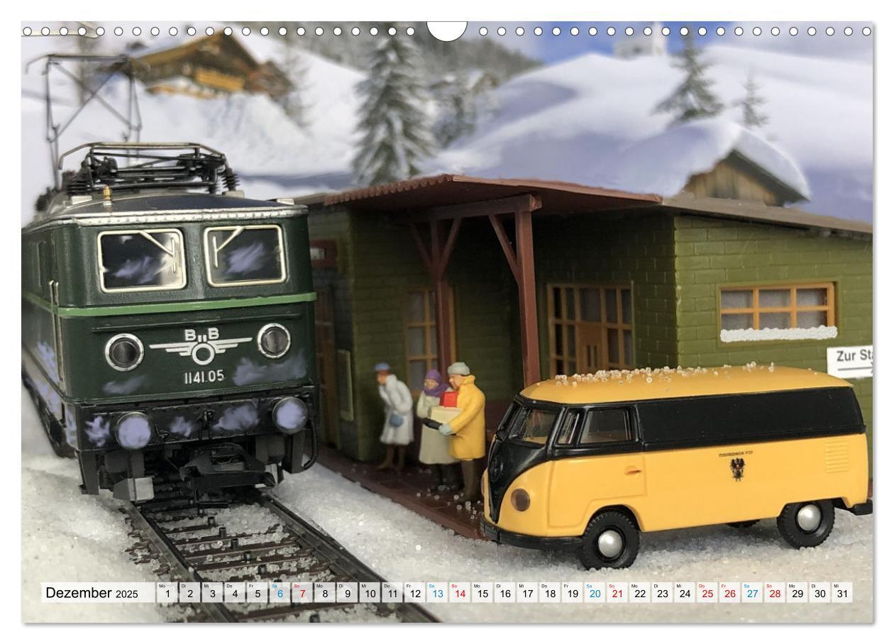 Bild: 9783383913730 | Retro Modellbahnanlagen (Wandkalender 2025 DIN A3 quer), CALVENDO...