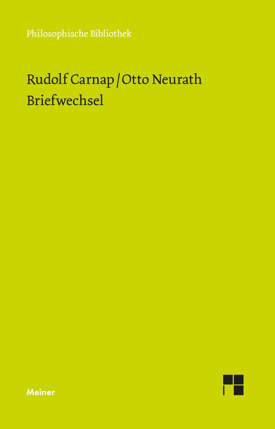 Cover: 9783787345144 | Briefwechsel | Deutsch und Englisch | Rudolf Carnap (u. a.) | Buch