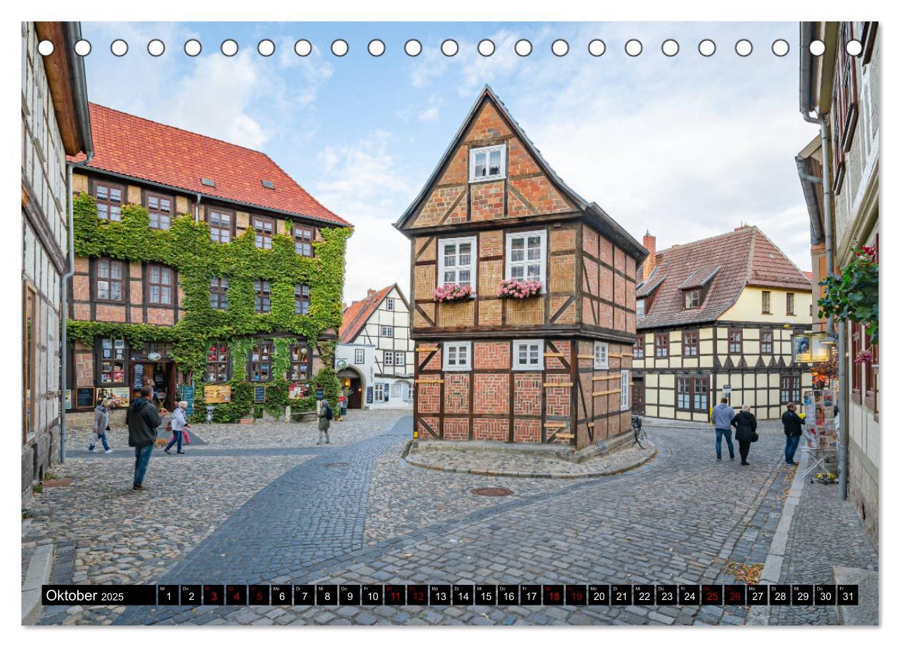 Bild: 9783435221899 | Fachwerkstadt Quedlinburg (Tischkalender 2025 DIN A5 quer),...