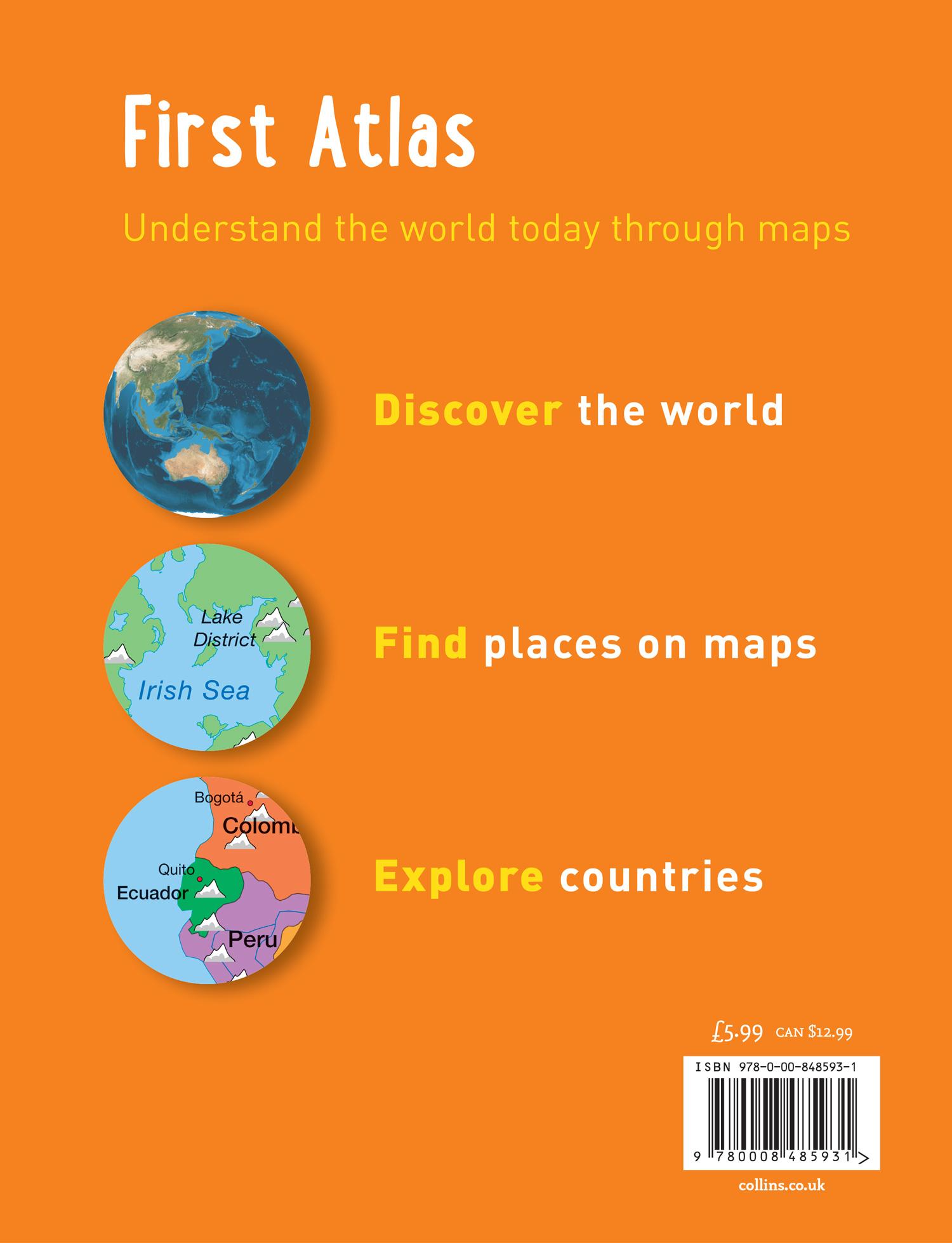 Rückseite: 9780008485931 | Collins First Atlas | Ideal for Learning at School and at Home | Maps