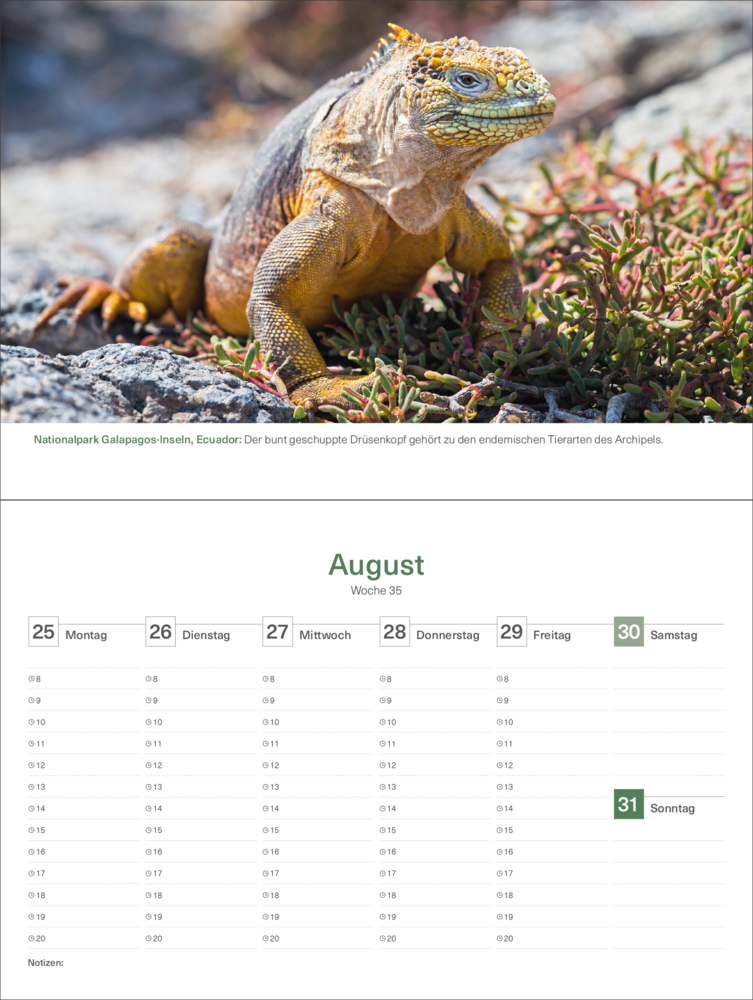 Bild: 9783965913714 | Das Naturerbe der Welt - KUNTH Tischkalender 2025 | Kalender | 54 S.