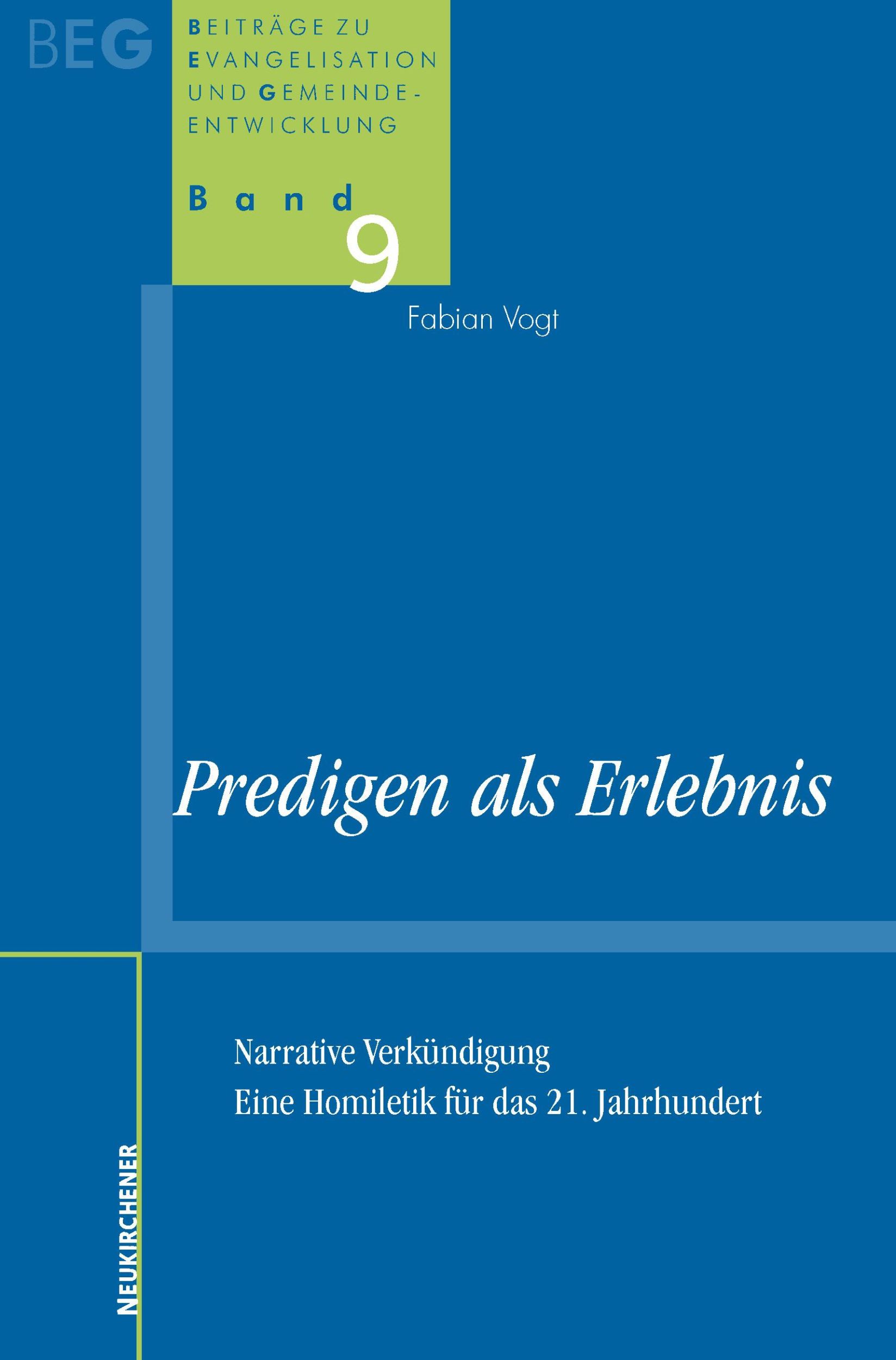 Cover: 9783788723842 | Predigen als Erlebnis | Narrative Verkündigung | Fabian Vogt | Buch