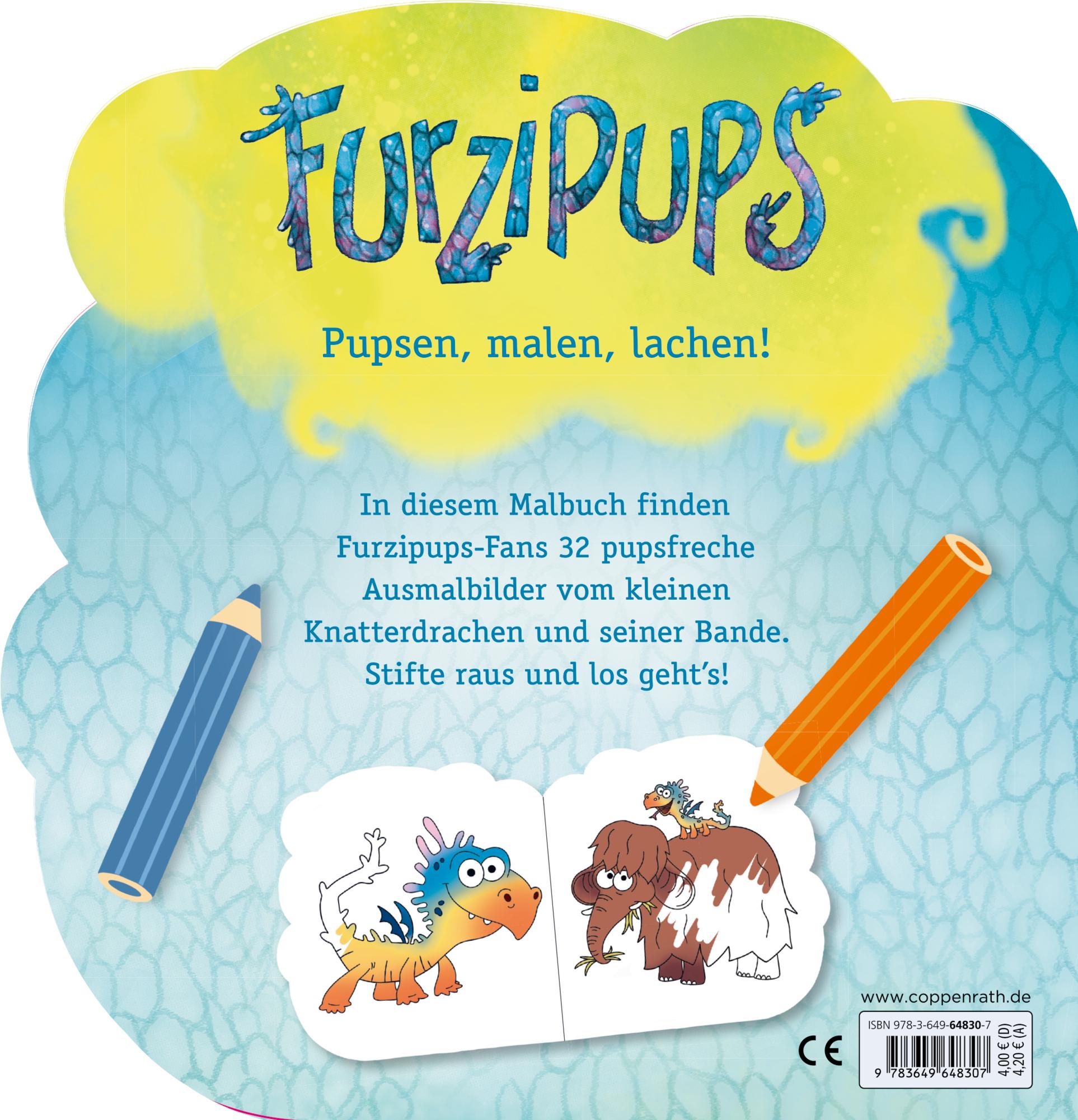 Rückseite: 9783649648307 | Pupsfreche Ausmalbilder | (Furzipups) | von | Buch | 32 S. | Deutsch