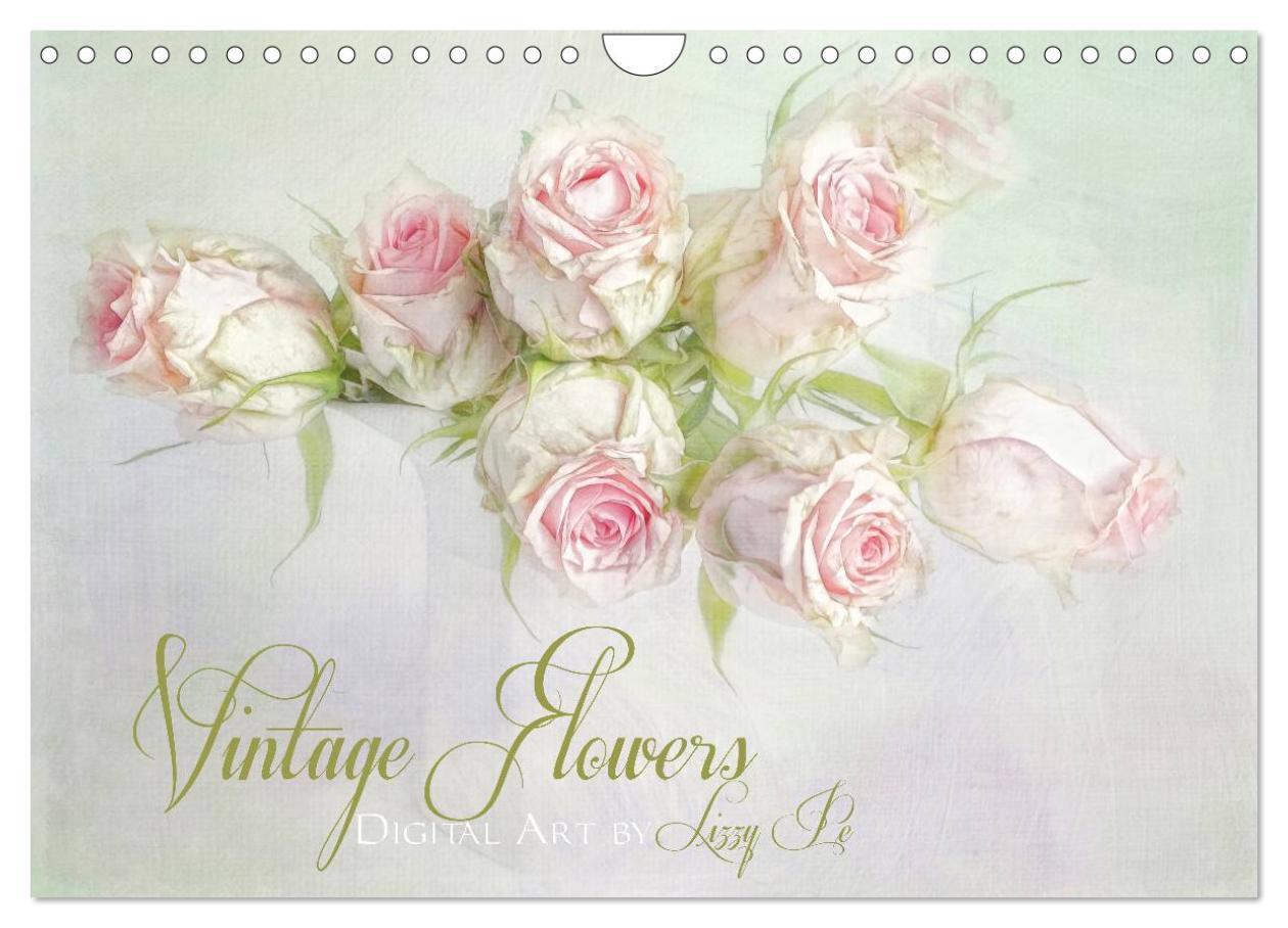 Cover: 9783435788149 | Vintage Flowers (Wandkalender 2025 DIN A4 quer), CALVENDO...