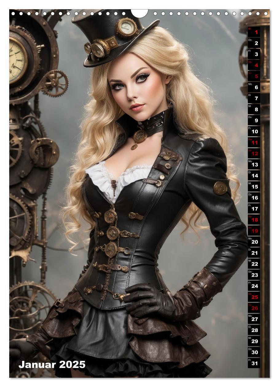 Bild: 9783435844784 | Steampunk Divas (Wandkalender 2025 DIN A3 hoch), CALVENDO...