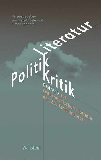 Cover: 9783835315648 | Literatur - Politik - Kritik | Harald Jele (u. a.) | Buch | 272 S.