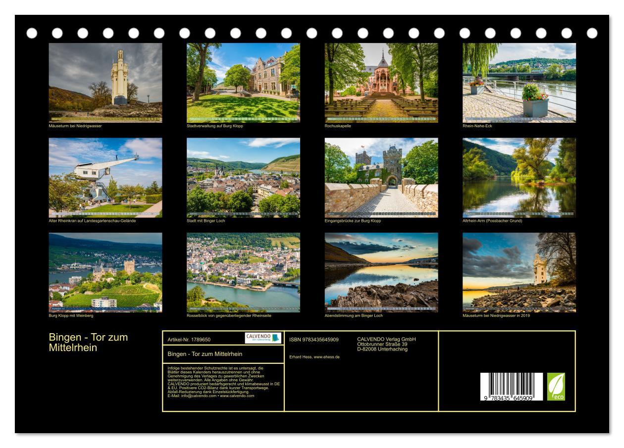 Bild: 9783435645909 | Bingen - Tor zum Mittelrhein (Tischkalender 2025 DIN A5 quer),...