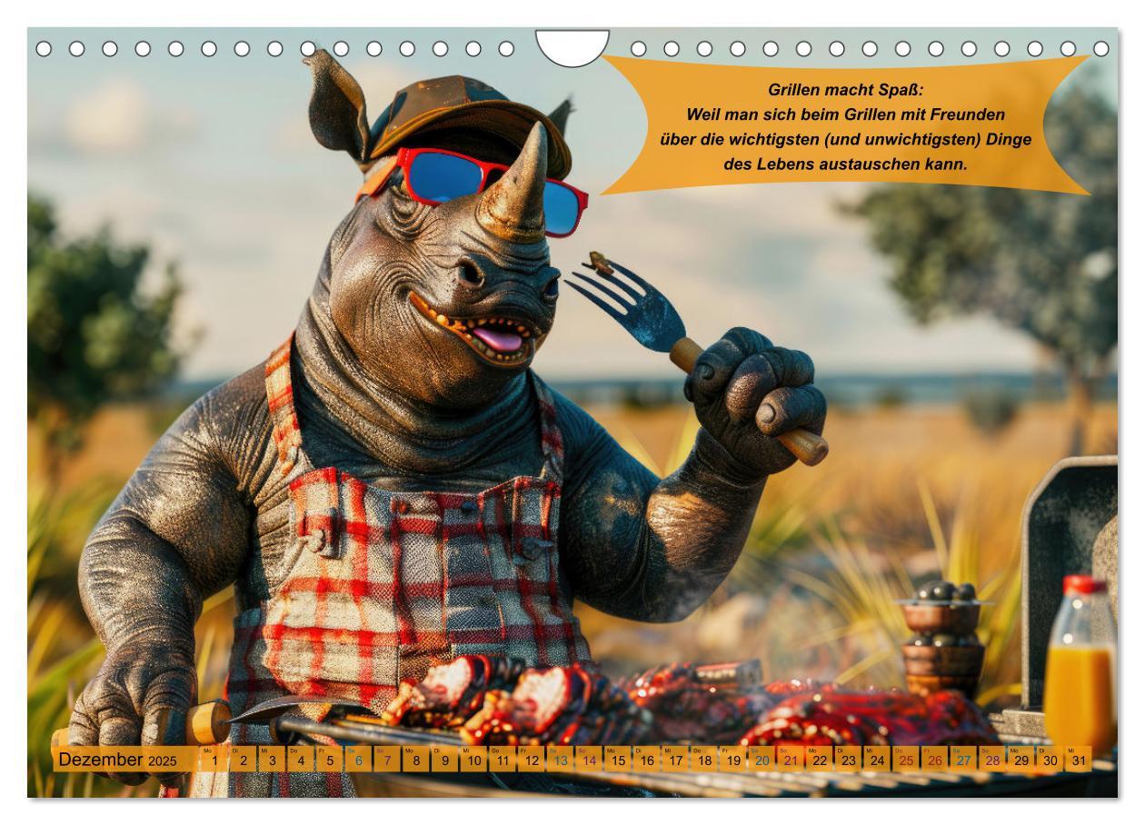 Bild: 9783457168264 | Tierisch lustige Grillmeister (Wandkalender 2025 DIN A4 quer),...