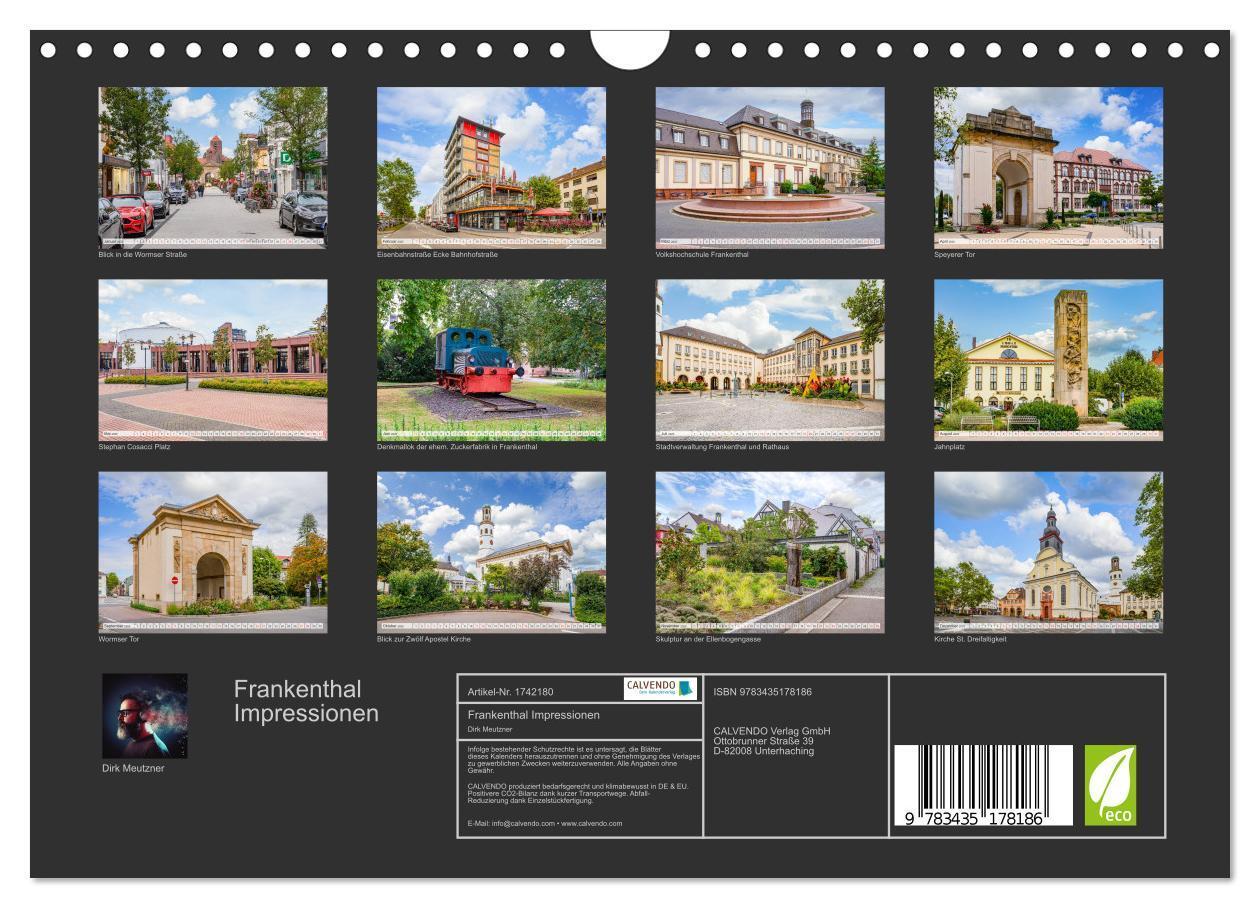 Bild: 9783435178186 | Frankenthal Impressionen (Wandkalender 2025 DIN A4 quer), CALVENDO...