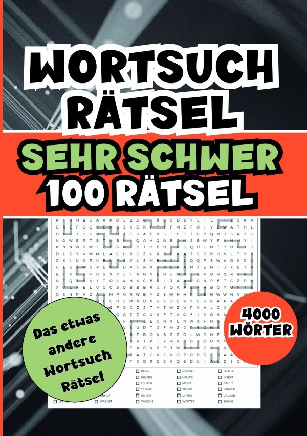 Cover: 9783759891846 | Wortsuchrätsel schwer- 4000 Wörter | Holger Getz | Taschenbuch | 2024