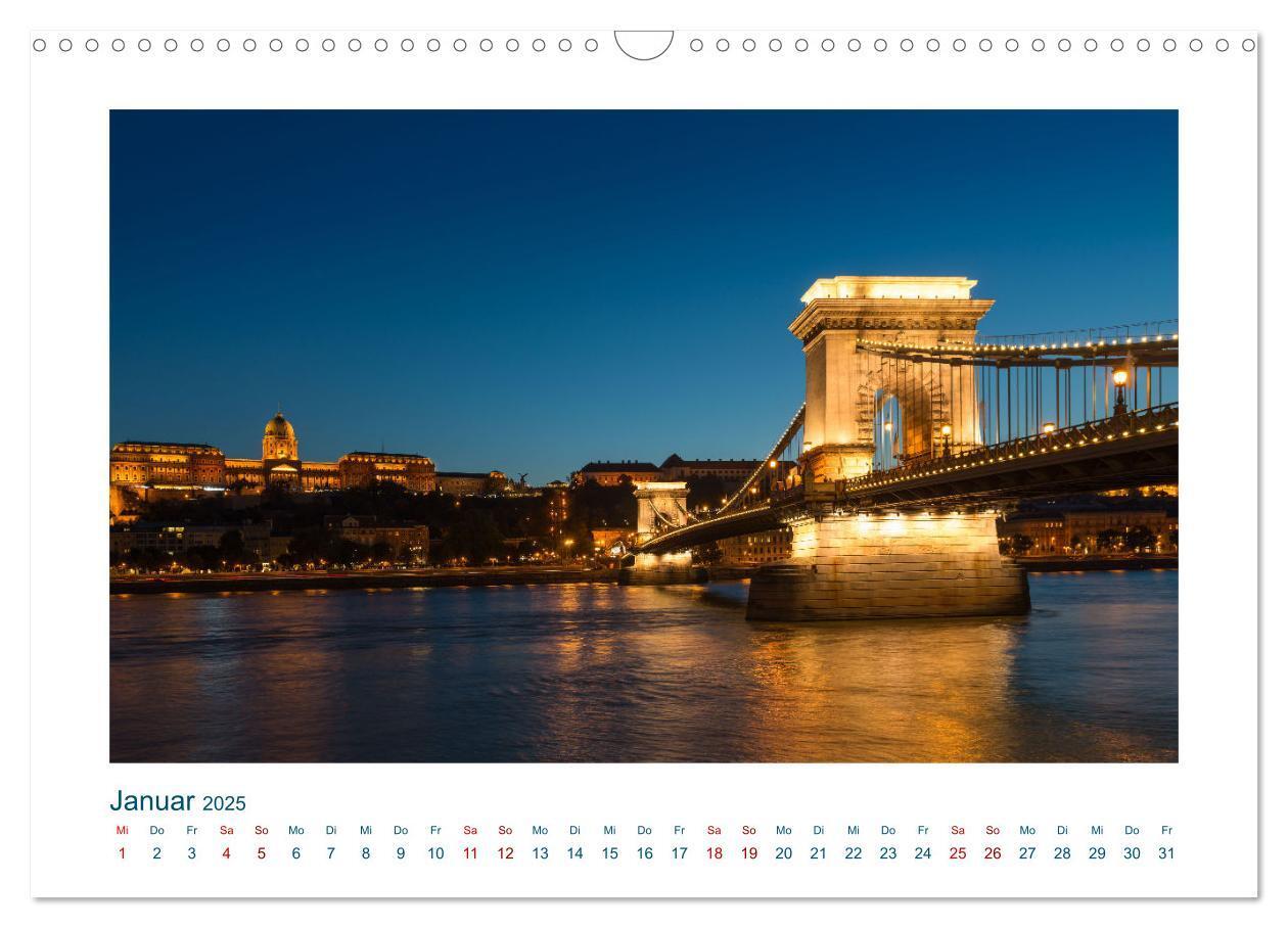 Bild: 9783383816192 | Budapest: zwischen Parlamentsgebäude und Burgpalast (Wandkalender...