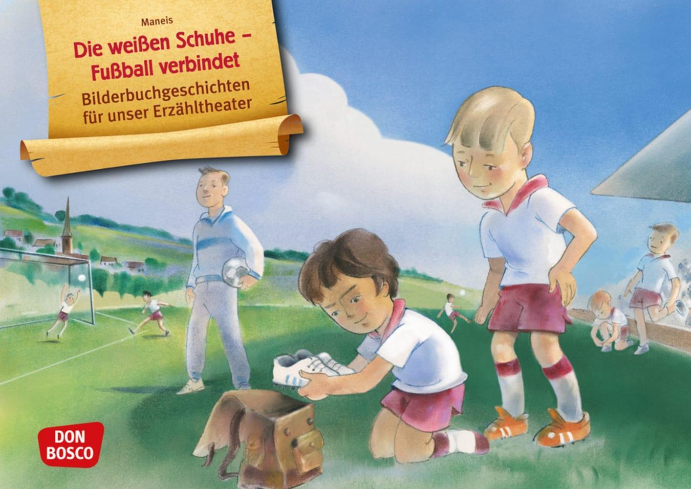 Cover: 4260179514876 | Die weißen Schuhe - Fußball verbindet. Kamishibai Bildkartenset. | Box