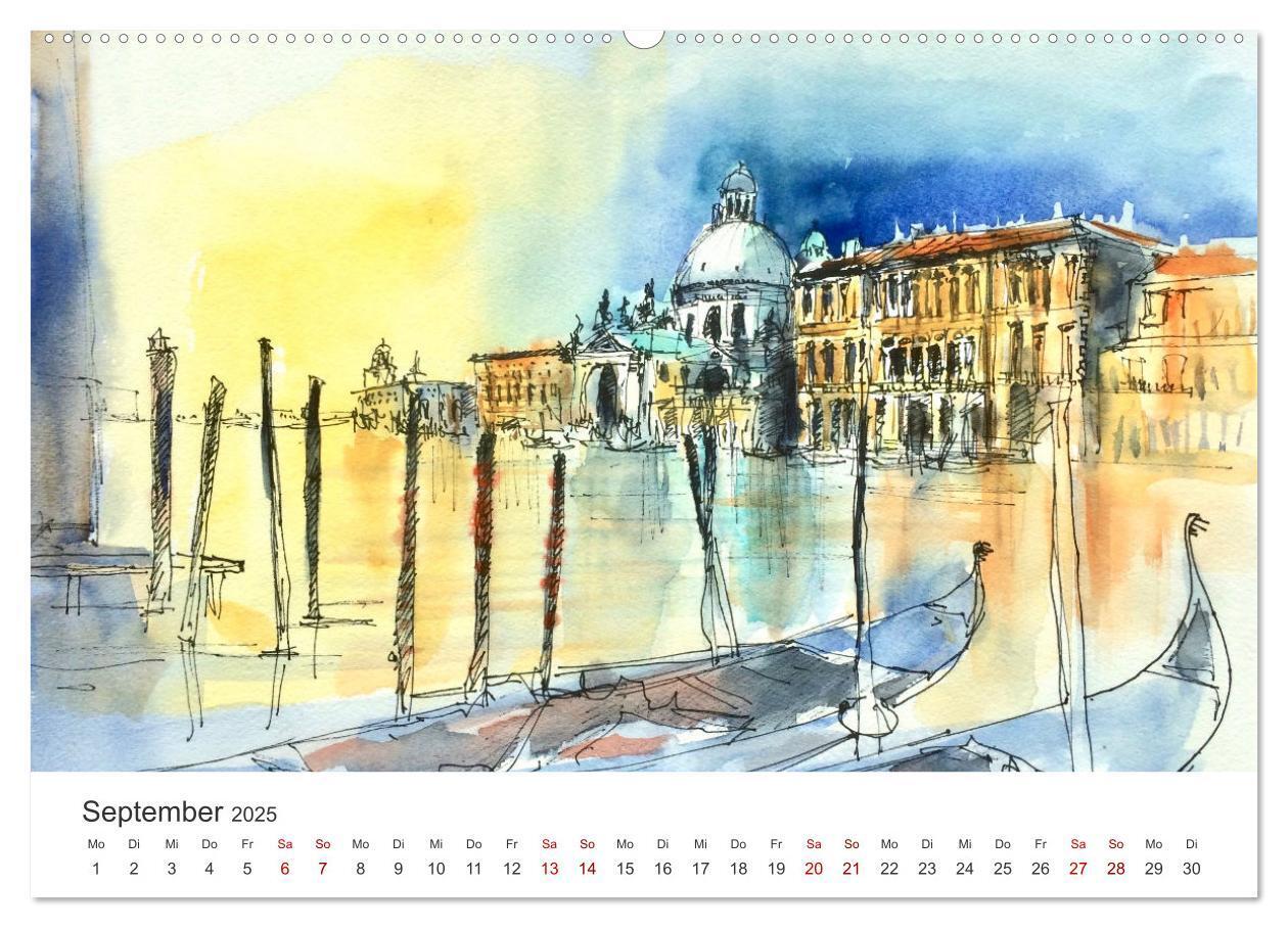 Bild: 9783435101290 | Italienische Reiseskizzen (Wandkalender 2025 DIN A2 quer), CALVENDO...