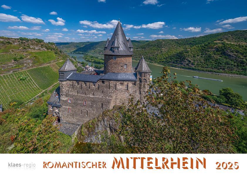 Cover: 9783965352087 | Romantischer Mittelrhein 2025 Bildkalender A4 quer, spiralgebunden