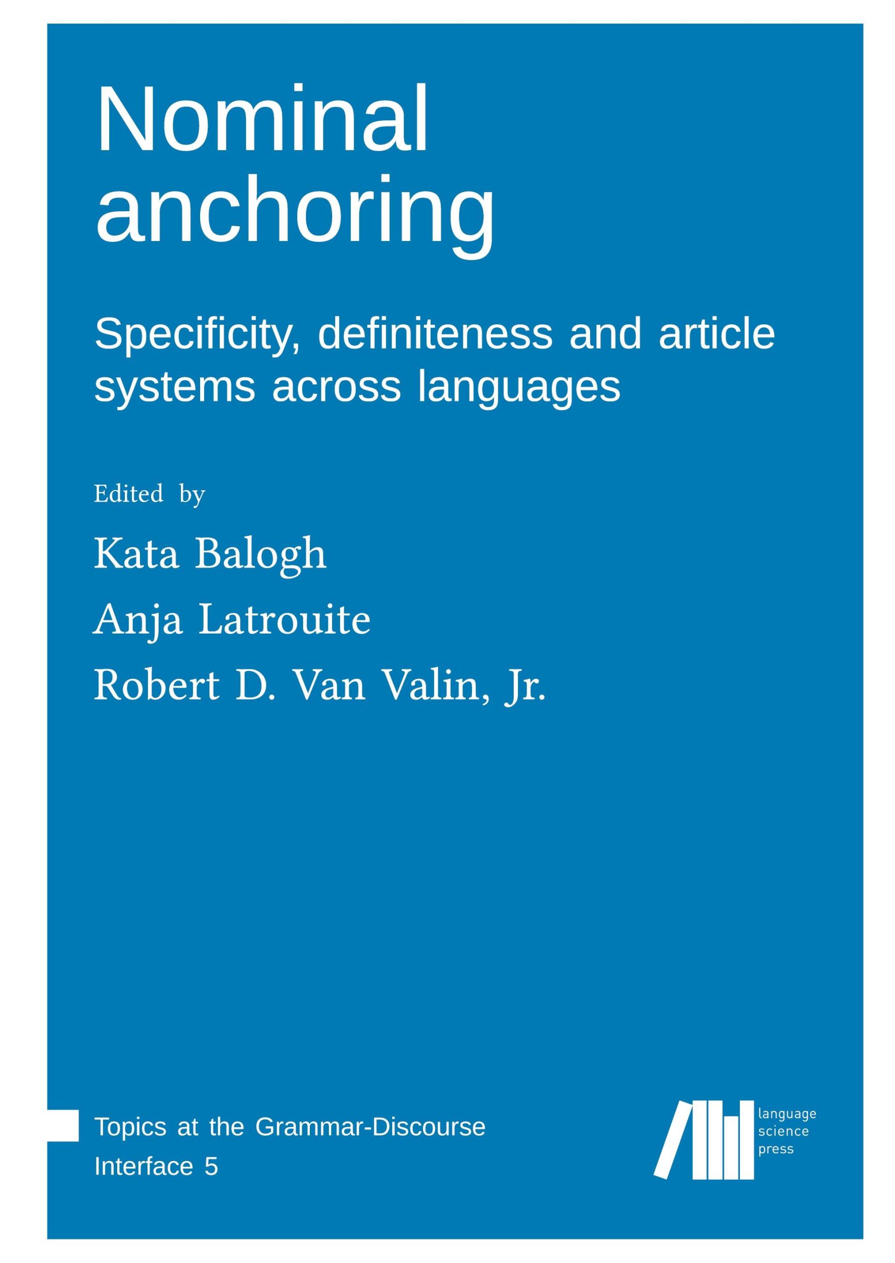 Cover: 9783961102853 | Nominal anchoring | Kata Balogh (u. a.) | Buch | Gebunden | Englisch