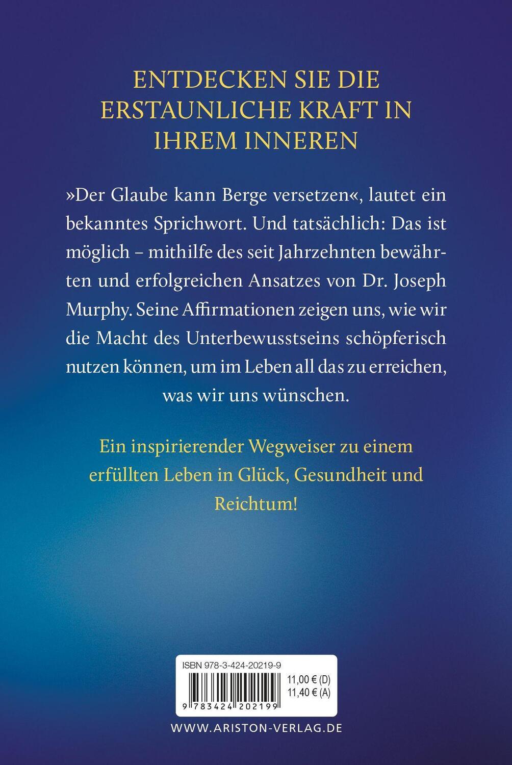 Bild: 9783424202199 | Die Macht Ihres Unterbewusstseins | Affirmationen für Glück und Erfolg