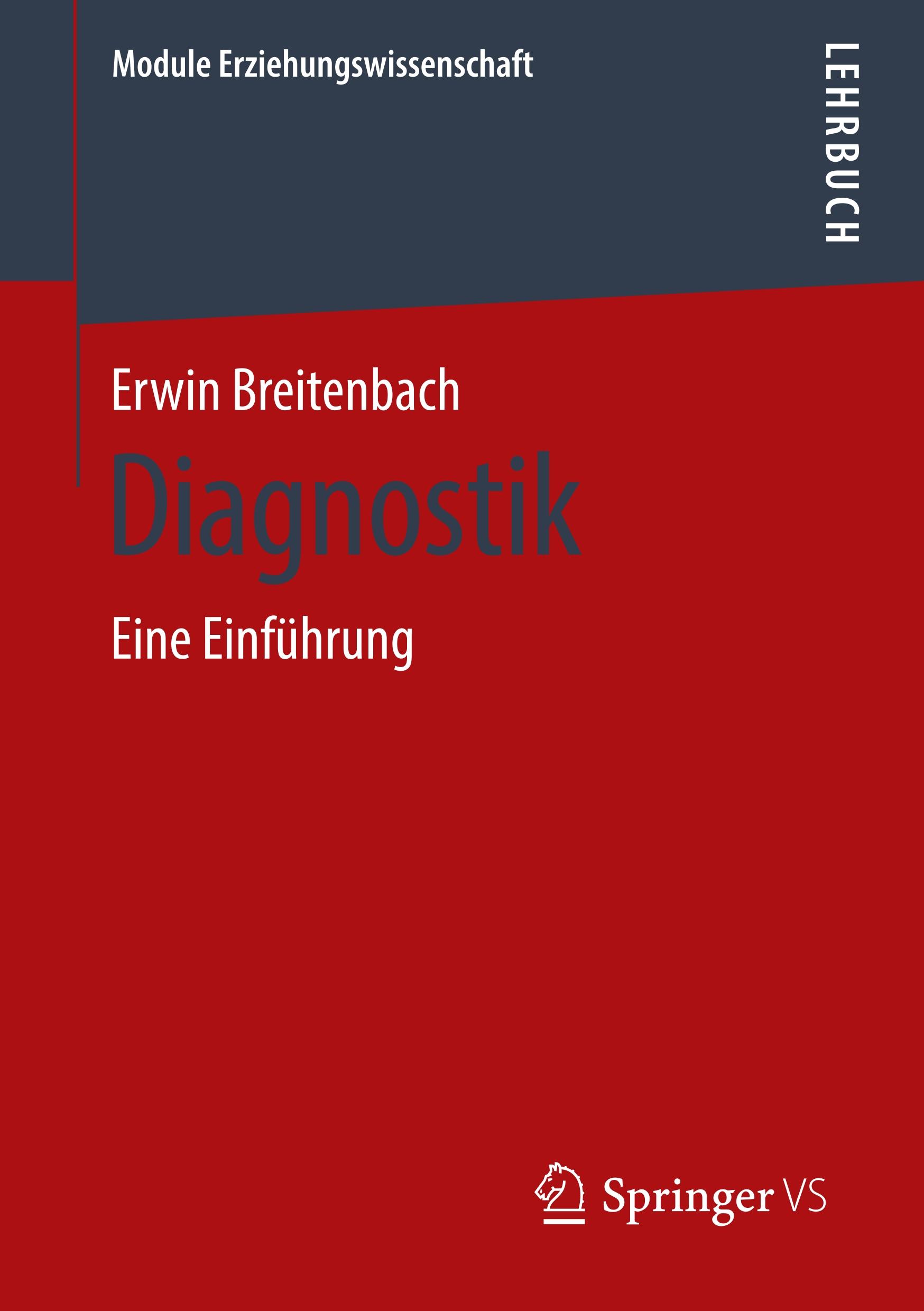 Cover: 9783658251499 | Diagnostik | Eine Einführung | Erwin Breitenbach | Taschenbuch | vii