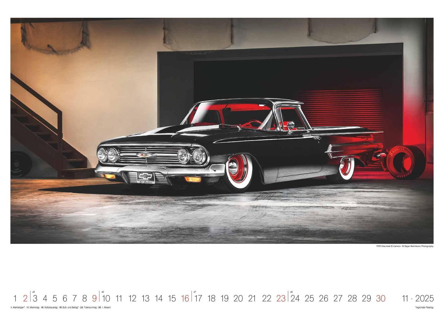 Bild: 4002725994257 | Legendary Classic &amp; Muscle Cars 2025 - Wand-Kalender -...