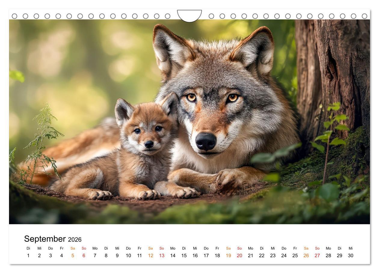 Bild: 9783457246870 | Wölfe - die Stimme der Wildnis (Wandkalender 2026 DIN A4 quer),...