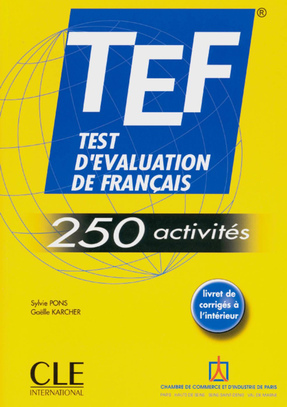 Cover: 9783125298514 | TEF 250 activités, Livre de l'élève | Test d' évaluation de français