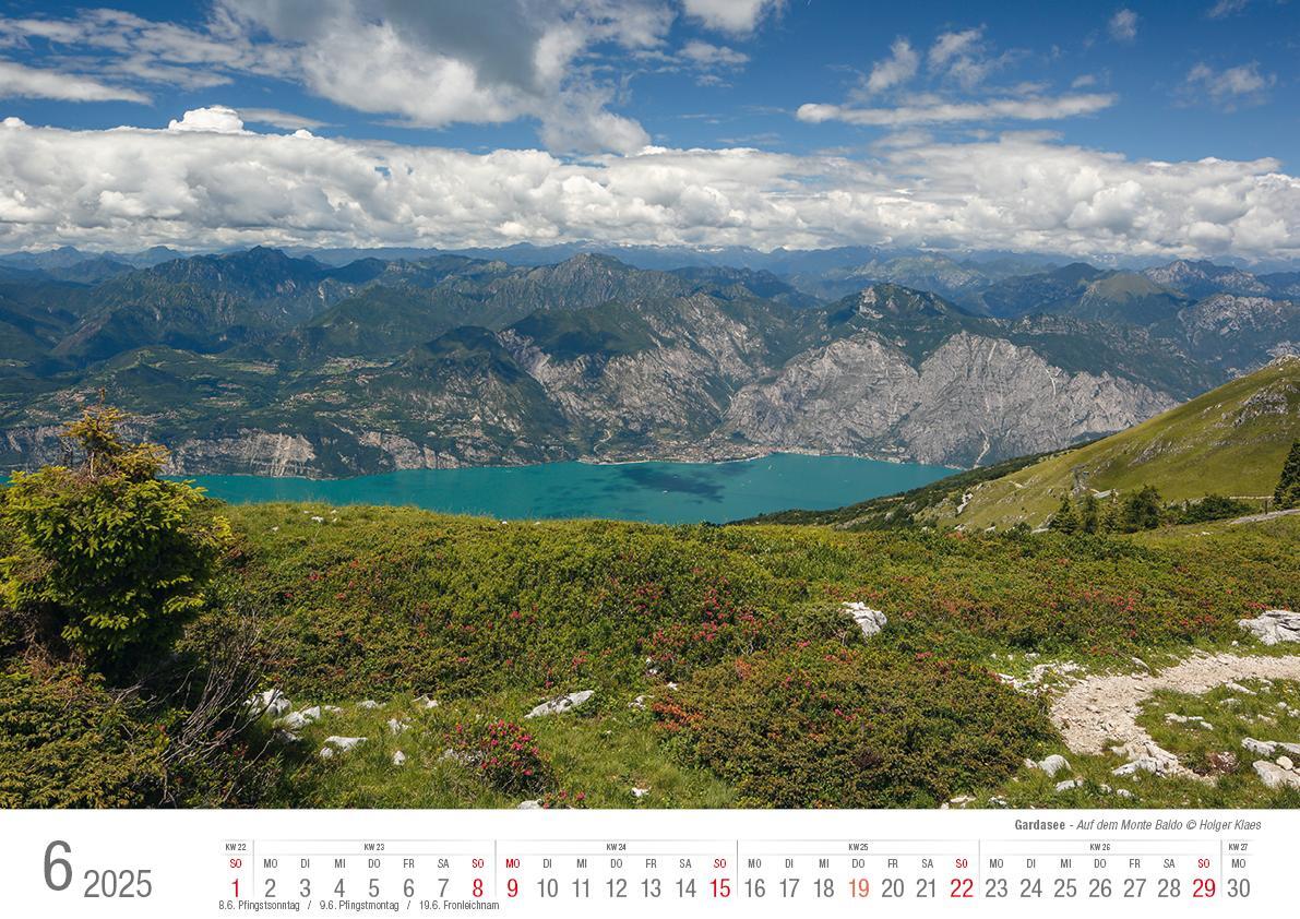 Bild: 9783965352223 | Gardasee 2025 Bildkalender A3 cm quer, spiralgebunden | Holger Klaes