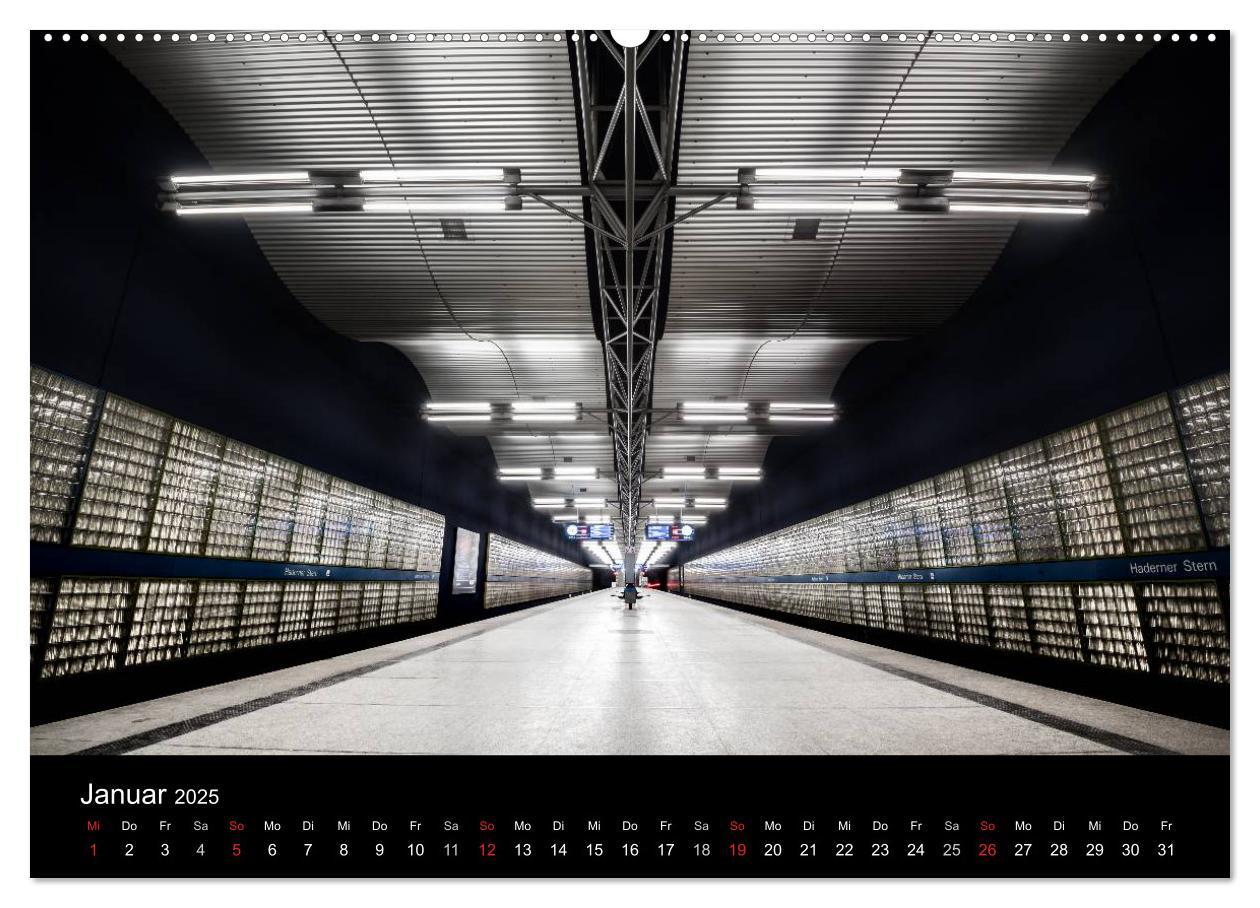 Bild: 9783435489978 | MetroMUC, Stationen im Untergrund Münchens (Wandkalender 2025 DIN...