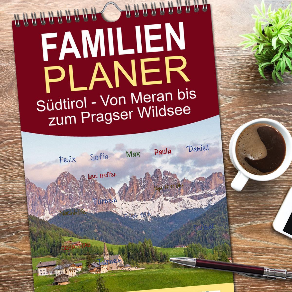 Bild: 9783457091142 | Familienplaner 2025 - Südtirol - Von Meran bis zum Pragser Wildsee...