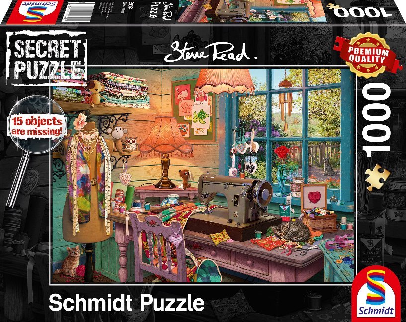 Cover: 4001504596545 | Im Nähzimmer (Puzzle) | Steve Read | Spiel | In Spielebox | 59654