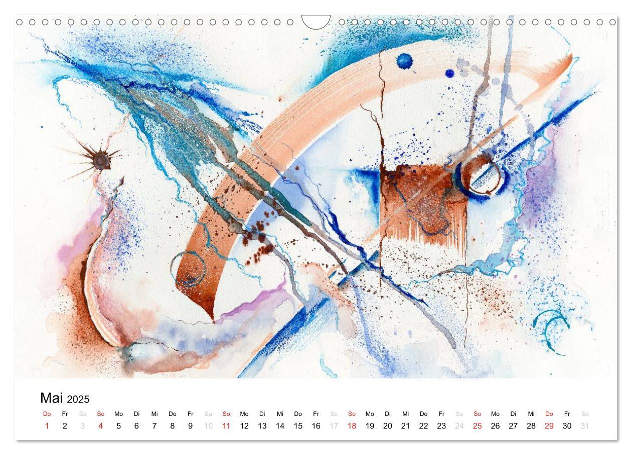 Bild: 9783435624836 | Abstrakte Aquarelle (Wandkalender 2025 DIN A3 quer), CALVENDO...