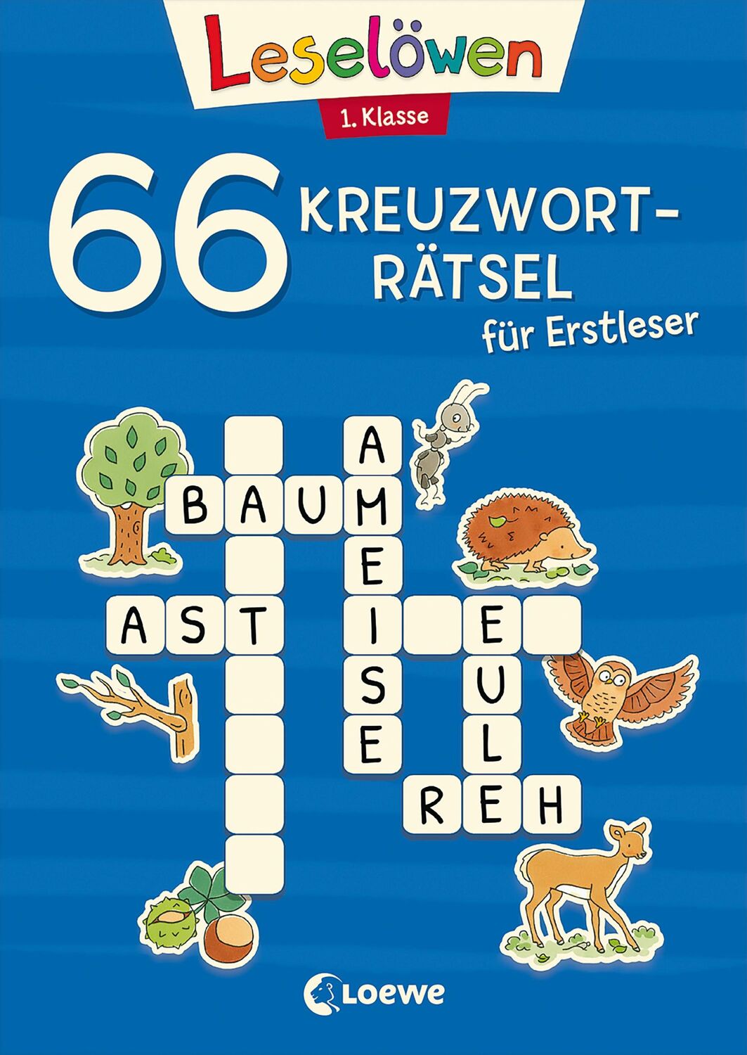 Cover: 9783743212404 | 66 Kreuzworträtsel für Erstleser - 1. Klasse (Blau) | Erstlesebücher