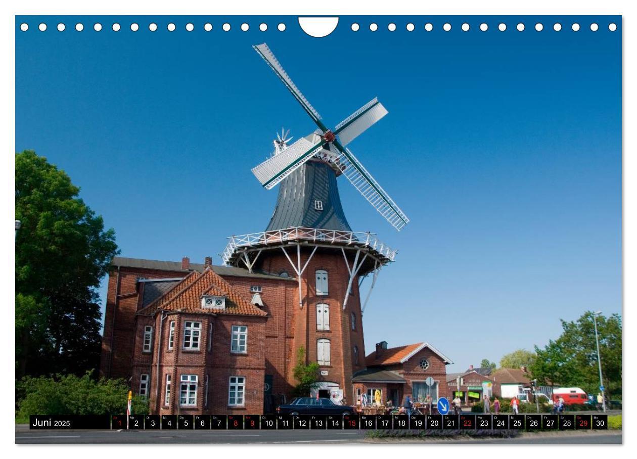 Bild: 9783435738083 | Windmühlen in Deutschland (Wandkalender 2025 DIN A4 quer), CALVENDO...