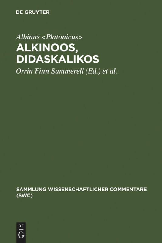 Cover: 9783110194517 | Alkinoos, Didaskalikos | Albinus | Buch | XX | Deutsch | 2007