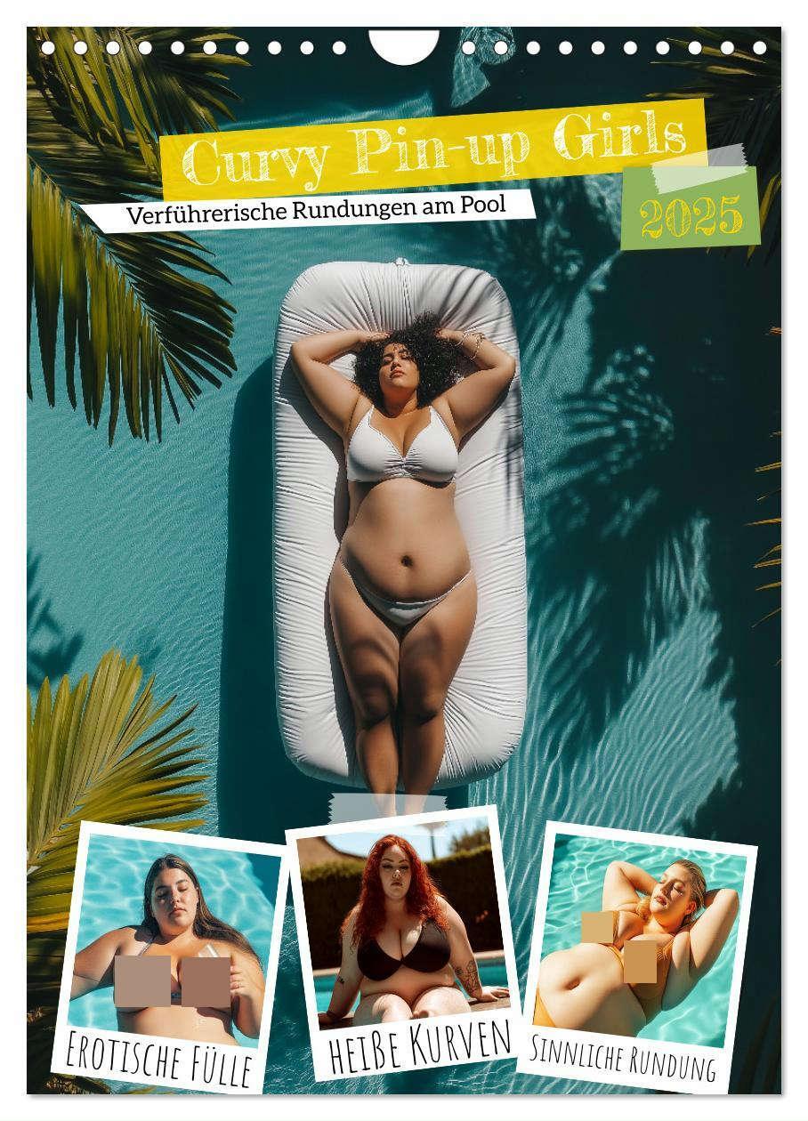 Cover: 9783457217504 | Curvy Pin-up Girls - Verführerische Rundungen am Pool (Wandkalender...