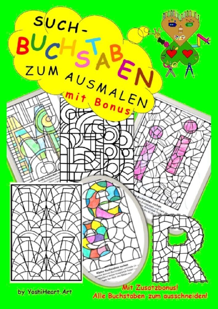 Cover: 9783384114822 | Such-Buchstaben zum Ausmalen | mit Zusatzbonus zum Ausschneiden. DE