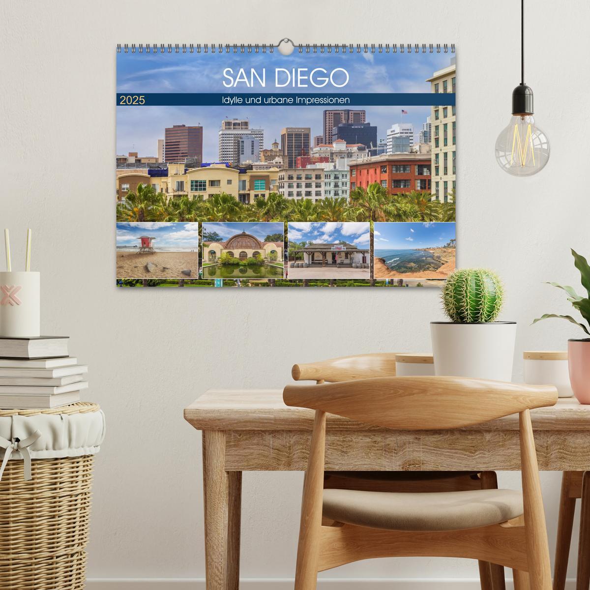 Bild: 9783435215355 | SAN DIEGO Idylle und urbane Impressionen (Wandkalender 2025 DIN A3...