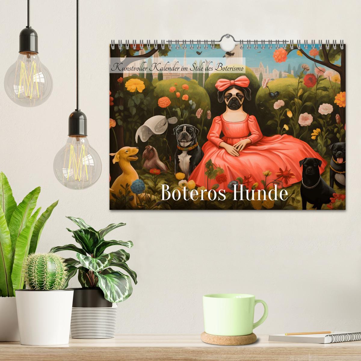 Bild: 9783383842634 | Boteros Hunde - Kunstvoller Kalender im Stile des Boterismo...