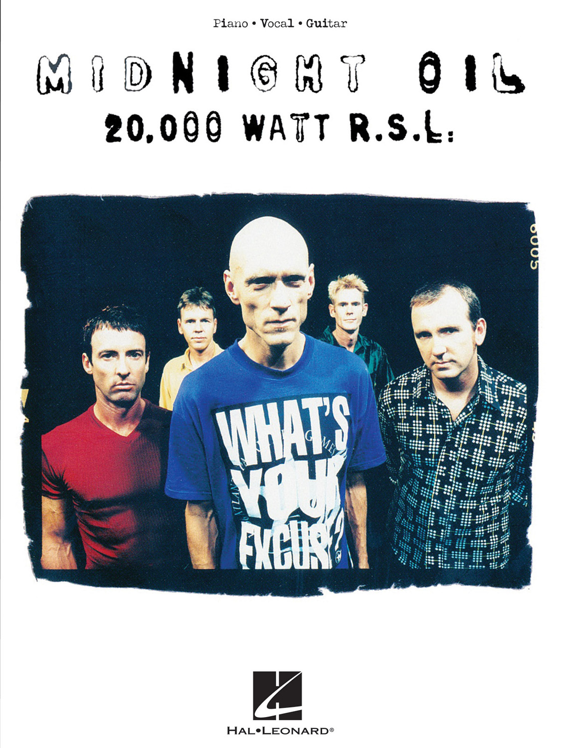 Cover: 888680695743 | Midnight Oil - 20,000 Watt R.S.L. | Piano-Vocal-Guitar Artist Songbook