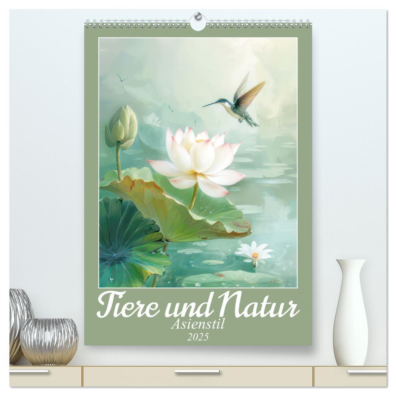 Cover: 9783457124208 | Tiere und Natur - Asienstil (hochwertiger Premium Wandkalender 2025...