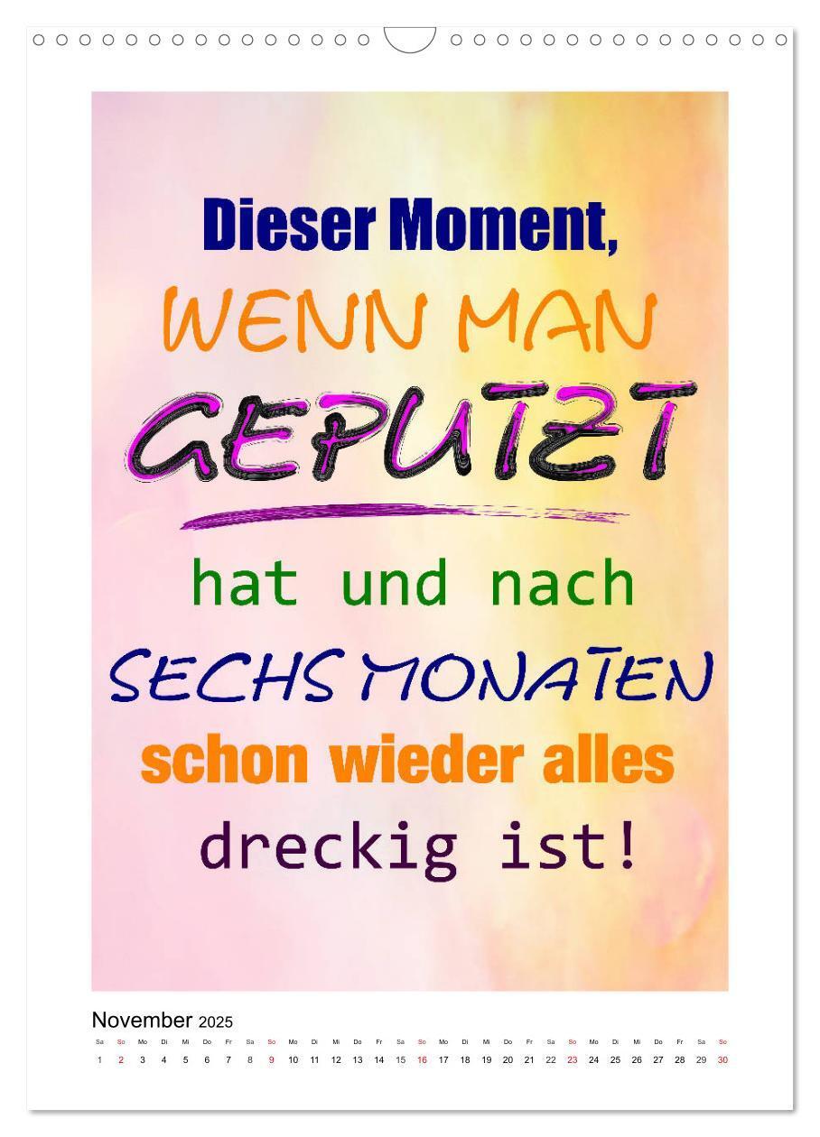 Bild: 9783435948161 | Humor und Ironie. Lustige Sprüche (Wandkalender 2025 DIN A3 hoch),...