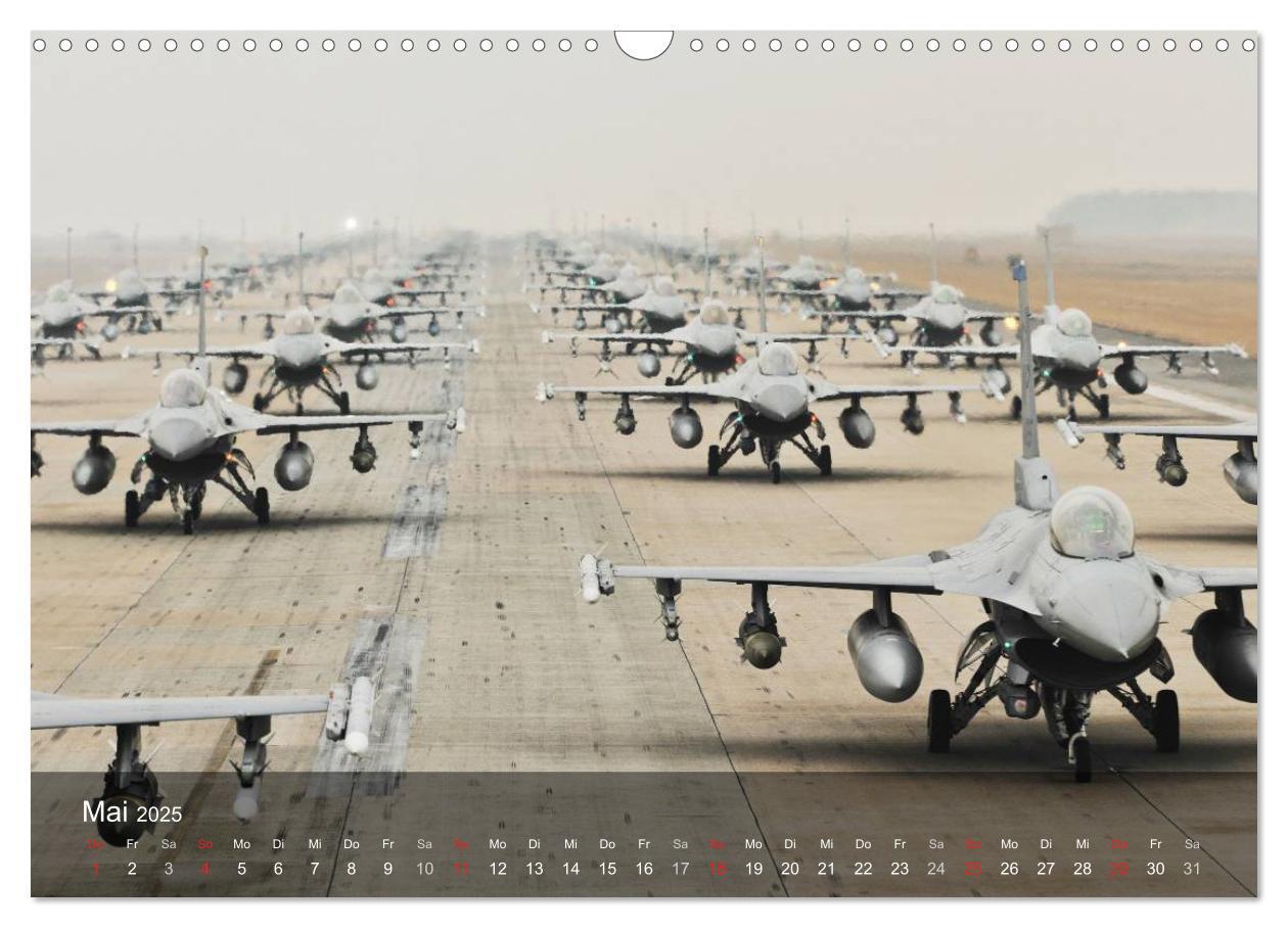 Bild: 9783435618712 | Luftwaffe. Kampfflugzeuge der USA (Wandkalender 2025 DIN A3 quer),...