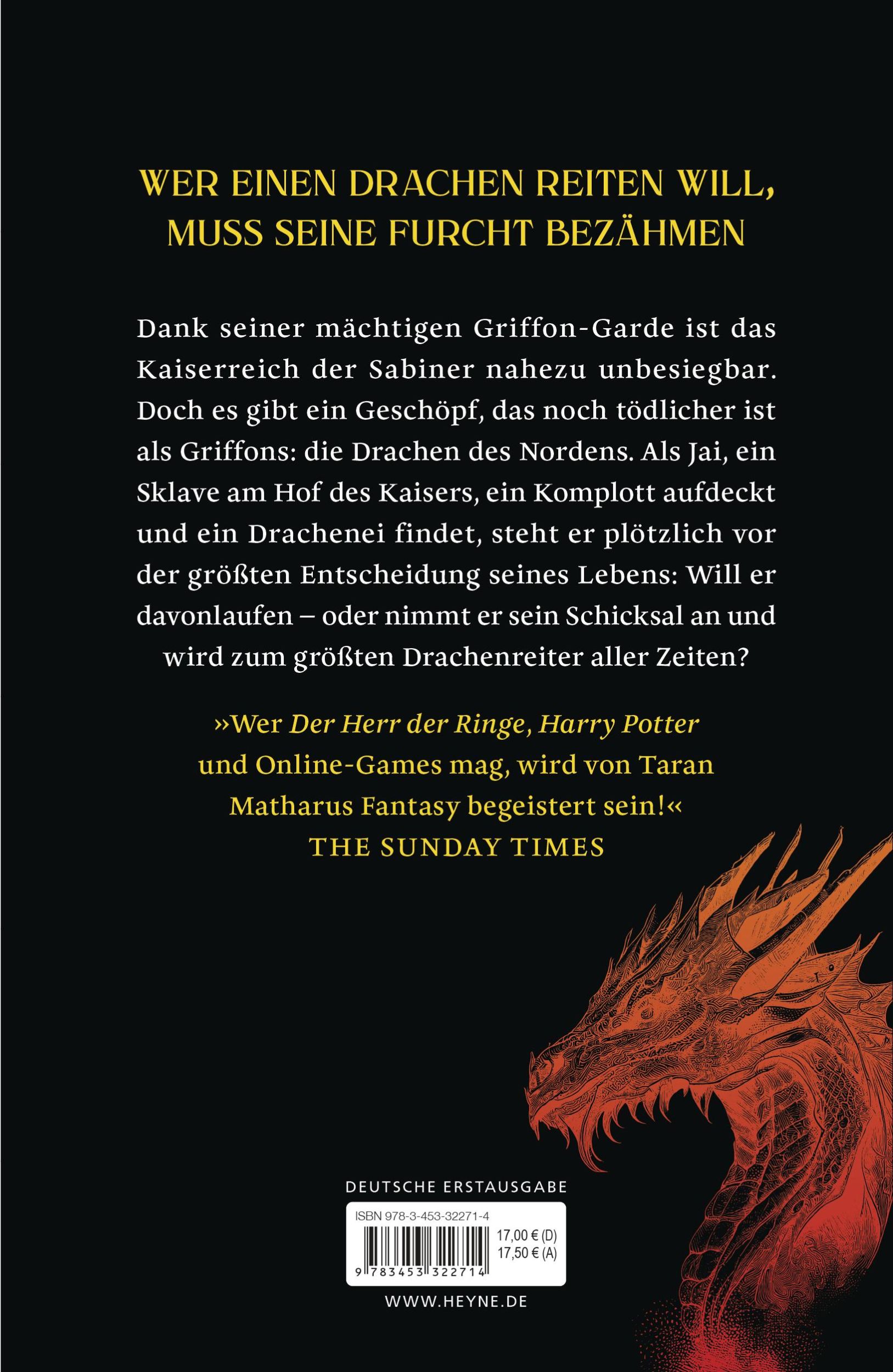 Bild: 9783453322714 | Der Flug der Drachenreiter | Roman | Taran Matharu | Taschenbuch