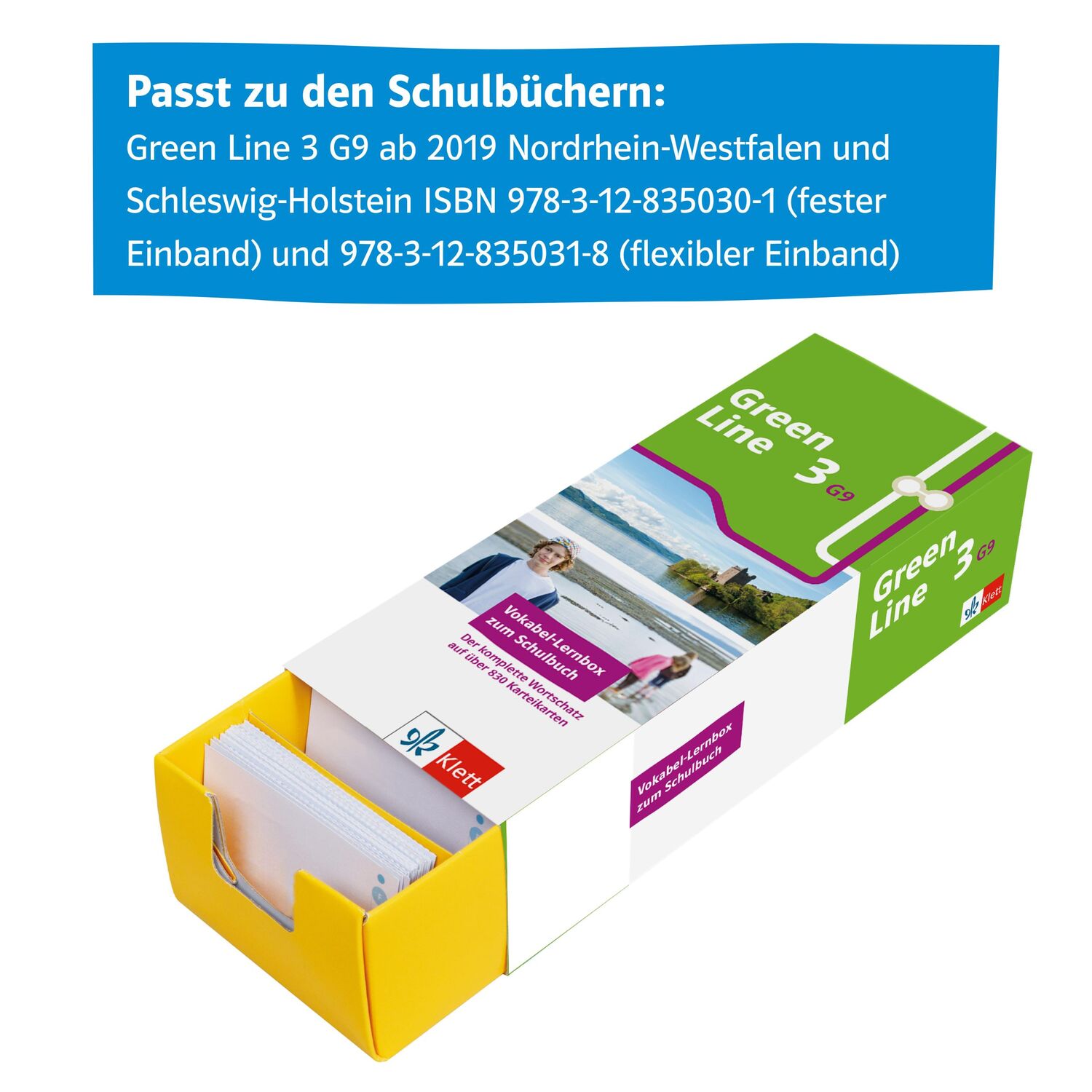 Bild: 9783129240588 | Green Line 3 G9 (Neue Ausgabe ab 2019) Klasse 7 Vokabel-Lernbox zum...