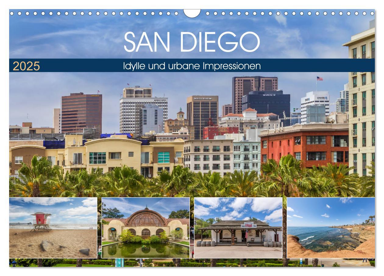 Cover: 9783435215355 | SAN DIEGO Idylle und urbane Impressionen (Wandkalender 2025 DIN A3...