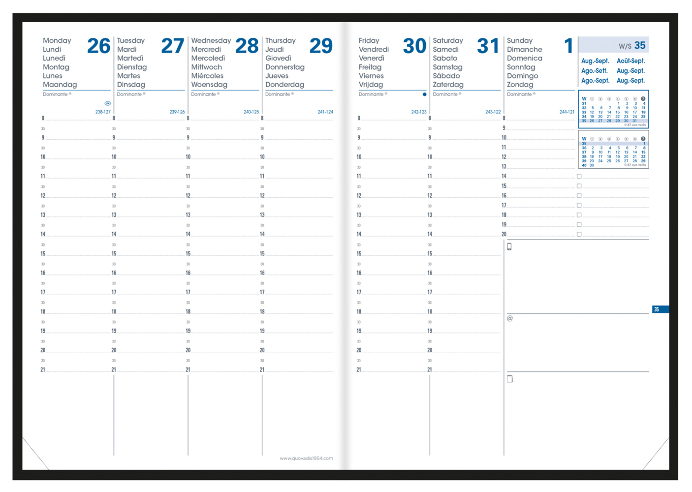 Bild: 3371010426256 | Planning 21 16 Monate Everest blau | Terminkalender in Tischformat