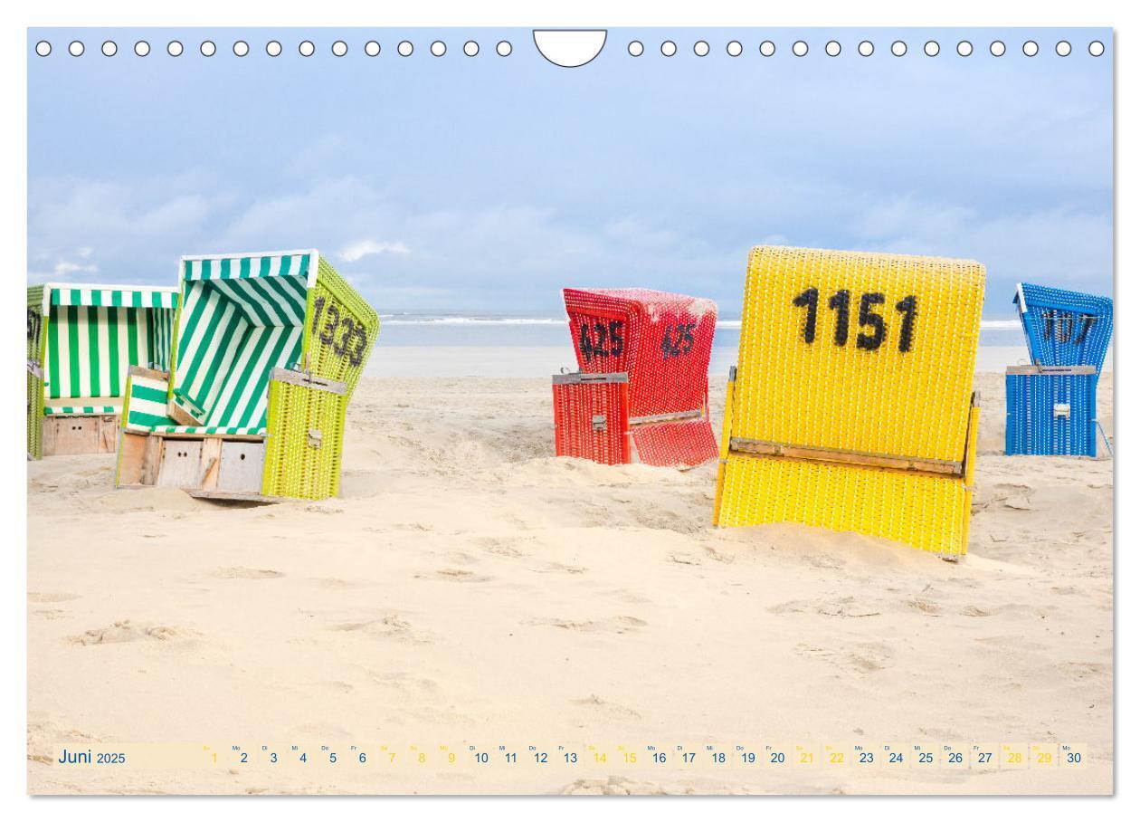 Bild: 9783435073993 | Am Strand von Langeoog (Wandkalender 2025 DIN A4 quer), CALVENDO...