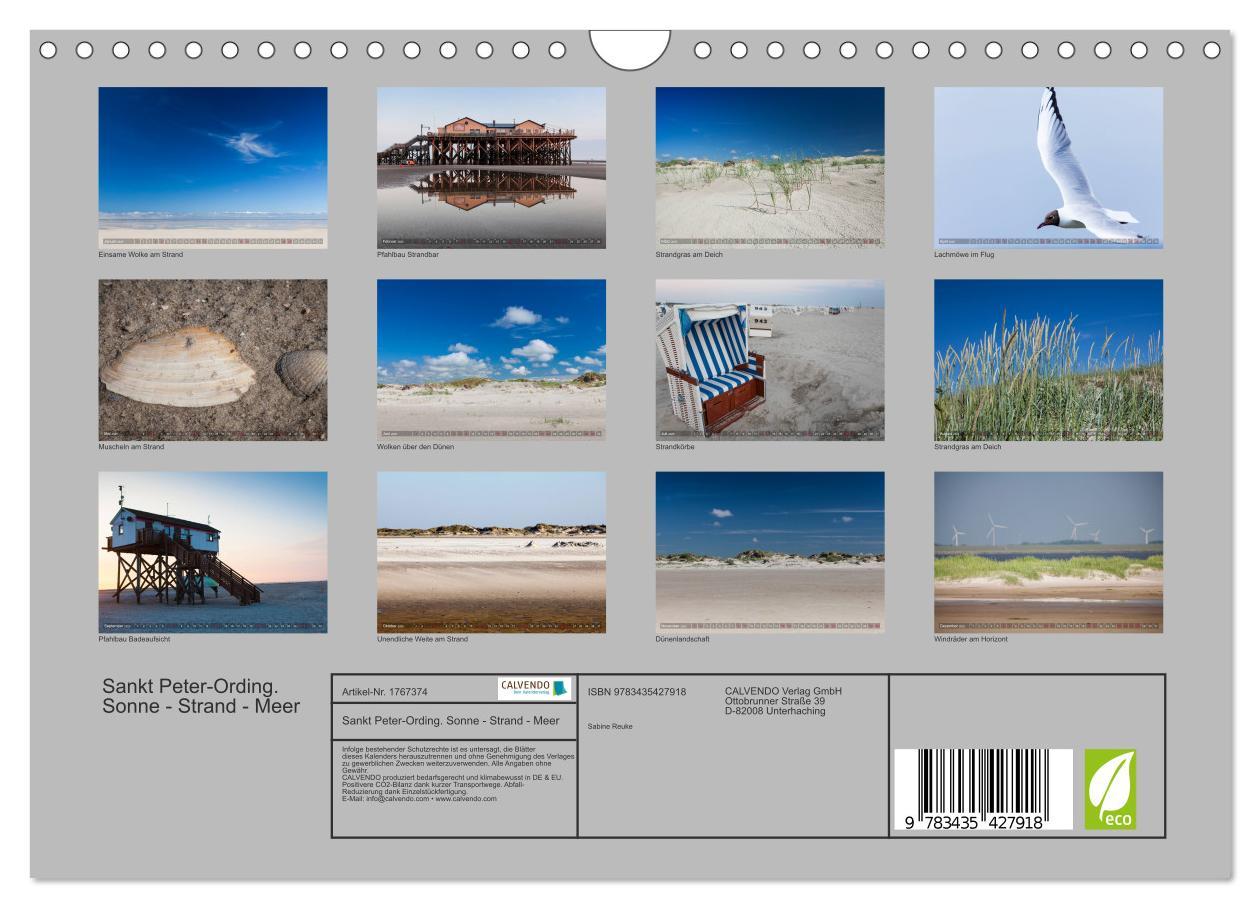 Bild: 9783435427918 | Sankt Peter-Ording. Sonne - Strand - Meer (Wandkalender 2025 DIN A4...