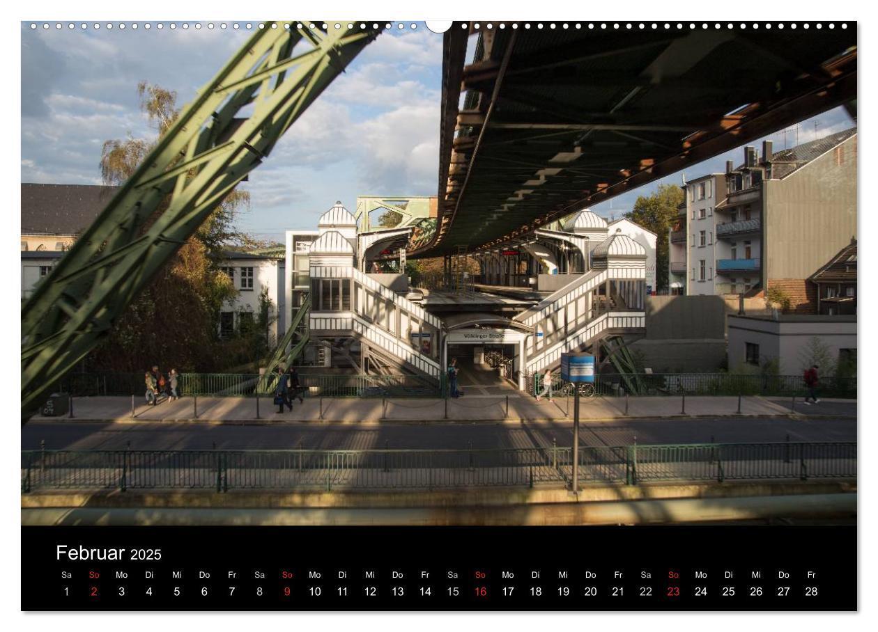 Bild: 9783435524938 | Die Wuppertaler Schwebebahn (hochwertiger Premium Wandkalender 2025...