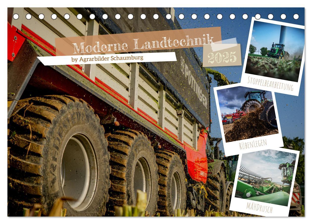 Cover: 9783457209721 | Moderne Landtechnik (Tischkalender 2025 DIN A5 quer), CALVENDO...